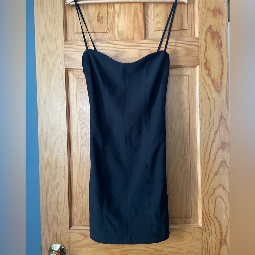 Abercrombie & Fitch Black Slip Dress with Thin Straps
